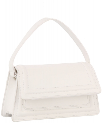 Flap Top Handle Crossbody Bag TD-0071-M WHITE
